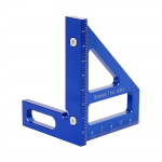 45/90-kraadised alumiiniumist nurgad, kolmnurga joonlauad, T&auml;pse paigutusega mitmeotstarbeline m&otilde;&otilde;teriist inseneridele sinine