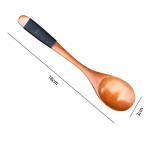 Puidust lusikad suur pika varrega lusikas lastele lusikas puidust riisisupp magustoidulusikas must