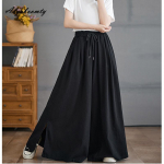 Korea stiilis kevads&uuml;gises naiste kottis teksad Suures suuruses elastne v&ouml;&ouml;koht must lilla, roheline l&otilde;hestatud teksap&uuml;ksid vabaaja laia s&auml;&auml;rega teksad 3XL must