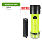 Sukeldumistaskulamp XHP100 LED V&otilde;imas SukeldumisTaskulamp Professionaalne Veekindel Lamp SukeldumisValgusti Super Hele Veealune Latern A-Flashlight