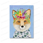 Panda Tiiger L&otilde;vi Siil Karu Lasteaia Seinakunst L&otilde;uendimaal Lill Loom Plakatid ja Prindid Pildid Lastetoa Dekoratsiooniks 21x30cm No Framed