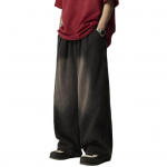 Meeste teksad elastne v&ouml;&ouml;koht pingutusn&ouml;&ouml;r laia s&auml;&auml;rega t&auml;navastiilis drapeeritud distressed Design teksad teksap&uuml;ksid XL must