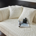 Risttikandiga p&otilde;hjamaisest puhtast puuvillast diivanimatt Moodne minimalistlik libisemisvastane aastaringne universaalne diivanir&auml;tik, veega pestud puuvillane diivani kate 45*45cm pillowcase 1pcs