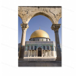Masjid Al Aqsa ja kaljukuppel l&otilde;uendimaal Realistlikud mo&scaron;eeplakatid prindib moslemitest seinakunstipilte ruumi sisekujunduseks 21x30cm No Framed