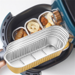 &Uuml;hekordne fooliumist pirukapann, 5 tk frit&uuml;&uuml;ri &uuml;hekordsed alumiiniumfooliumist vooderdised, k&ouml;&ouml;ki, s&ouml;&ouml;gituppa