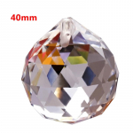 Prisma sf&auml;&auml;ri kristall feng shui p&auml;ike 5 suurusega pall tahuline p&uuml;&uuml;dja ​​l&auml;bipaistev rippuv krunt ainulaadne 40mm
