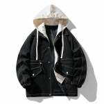 Meeste ja naiste moebr&auml;nd &otilde;huke veekindel p&auml;ikesekaitsekreem Hardshell jakk Moep&auml;evane vabaaja &uuml;hev&auml;rviline vaba kapuutsiga v&otilde;lts kaks mantlit M parkkoor