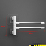 Punch-free p&ouml;&ouml;rlev k&auml;ter&auml;tikute hoiustamisriiul roostevabast terasest korrastaja riiul Vannitoa rippuvad seinariiulid imemine A