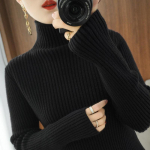 Kampsunid Naiste pehmed kleepuvad kudumid s&uuml;gise ja talve l&auml;&auml;nepoolne poolk&otilde;rge krae Korea paks soe kampsun aluskate naistele S 42.5-47.5kg parkkoor