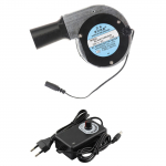 BBQ-ventilaator 11028 puhur DC12V 2,0A suur &otilde;huvool 5000RPM 110V 220V vahelduvvoolu toitega ventilaatori muutuva kiirusega regulaator 3,8cm &otilde;hukanal