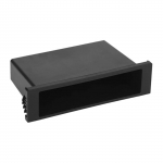 Autoraadio 1Din tassihoidja raadio salvestuskarp Sisemine tarvikud Must autotassihoidja raadio Cubby CD raadio joogitopsihoidja