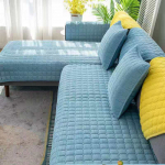 Paks pehme diivani kate Euroopa universaalne diivanir&auml;tiku kate Libisemiskindel diivani kate diivani r&auml;tik elutoa kaunistamiseks 70x70cm 1pc helesinine v&auml;rv