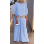 YYFS Naiste mood vabaaja kevad-s&uuml;gis &uuml;hev&auml;rviline print 1/2 varrukad O kaelus p&uuml;ksid p&uuml;ksid &uuml;likonnad XXL taevasinine v&auml;rv