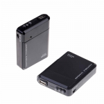1 tk Usb 4 Aa akutoite avariilaadija Kaasaskantav universaalne telefonilaadija must