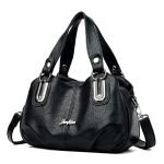 Naiste kandekott Kvaliteetsest nahast Naiste k&auml;ekotid Naiste &otilde;lakott V&auml;ikesed crossbody-kotid naistele (30cm<Max Length<50cm) black
