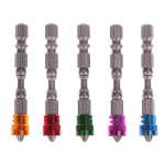 5 tk libisemisvastase elektrilise magnetilise kruvikeeraja otsik S2 PH2# &uuml;hepeaga kruvikeeraja otsikud kuuskantvarrega k&auml;sit&ouml;&ouml;riistad