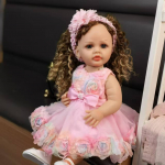 Realistlikud printsess 55 cm Reborn Baby Girl nukud T&auml;issilikoonist vin&uuml;&uuml;lkorpusega Bebe Reborn nuku m&auml;nguasjad S&uuml;nnip&auml;eva- ja j&otilde;ulukingid lihav&otilde;ttep&uuml;hade kingitused