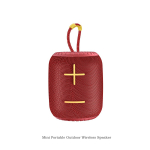 Juhtmeta Bluetooth-k&otilde;lar Kaasaskantav v&auml;listingimustes kasutatav Hifi-k&otilde;lar veekindel helikast punane