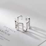 1 tk Minimalistlike joontega s&otilde;rmes&otilde;rmused naiste paaridele Vintage k&auml;sitsi valmistatud ehted kingitused 17mm h&otilde;be