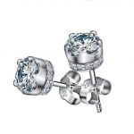 Naturaalsed lillad amet&uuml;stist k&otilde;rvar&otilde;ngad naistele ehtsast 925 naelsterlingist kroonkristallist pulmapeo ehted k&otilde;rvar&otilde;ngad, kingitus valge