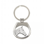 Retired Race Horse - keychain with a horse, keychain with a print, personalized pendant from the Art-Dog brand