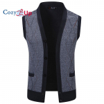 Hubane Meeste Varrukateta Kampsunvest V-kaelusega N&ouml;&ouml;bitav Kampsunid Kootud Argyle Vest Taskuga 3XL
