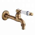 Antiikne messingist v&auml;lissegisti Aia Bibcock kraan Seinakinnitus Vannitoa pesumasina kraan &Uuml;he k&uuml;lma mopi kraan