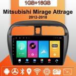 Android Carplay autoraadio Mitsubishi Mirage Attrage 2012-2018 jaoks, multimeediam&auml;ngija, peaseade, stereo, GPS-navigatsioon, BT, WiFi, 2+32GB 1+16GB