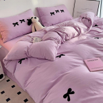Pestud puuvillane neljaosaline komplekt v&ouml;&ouml;ri &uuml;hiselamu Kolmeosaline komplekt voodilina tekikatte tarvikud 1.5m bed