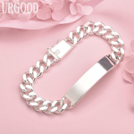 925 Sterling Silver Klassikaline sileda pinnaga k&auml;ev&otilde;ru Mood Pulmaehted 20CM