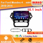 Android 2K autoraadio Ford Mondeo 4 mk4 2010-2014 jaoks Video Multimeedia Bluetooth-m&auml;ngija Navigatsioon GPS 4G Carplay stereo 4 core 1GB+32GB carplay