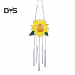 Kukkumiskindel tuulekella roostekindel peen maal&auml;hedases stiilis tuulekella ripats Sunflower