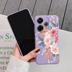 Lilleline pehme silikoon&uuml;mbris Redmi Note 13 Pro 13C 14 Poco C65 Samsung A55 M35 S24 Xiaomi iPhone 15 Huawei Honor 200 Realme 8 kaamerale p&otilde;rutuskindel kate Samsung Galaxy S9 Plus lilla