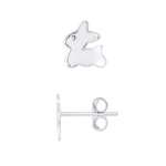 LEA &; ARTHUR &ndash; V&auml;ikese j&auml;nese mustriga laste k&otilde;rvar&otilde;ngad, 925 h&otilde;bedane roodiumiga kaetud &ndash; jalutusk&auml;ru s&uuml;steem &ndash; laste ehted