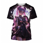 Jaapan Sailor Moon Anime 3D Prindiga T-s&auml;rgid Suvised Mehed Naiste L&uuml;hikeste varrukatega T-s&auml;rk Suurem&otilde;&otilde;tmelised Harajuku T-s&auml;rgid Topid Lasteriided 4XL