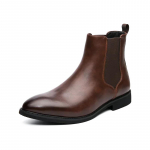 Veinpunased Meeste Chelsea Boots Flock &Uuml;mmarguse varbaga &auml;risaapad madala kontsaga meestele Slip on Men Boots Bots Pour Hommes 2024 48