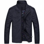 Meeste jope, kerge vabaaja tuulejope L must