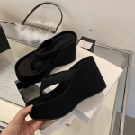 moe disain suvised paksud naiste sussid moodne platvormkiiluga k&otilde;rge kontsaga h&otilde;bedased naiste kingad Zapatillas De Mujer 39