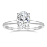 Trumium 3CT 925 Sterling H&otilde;bedast Pulmas&otilde;rmused Ovaalne L&otilde;ige Solitaire Kuupmeetriline Tsirkooniumoksiid CZ Pulma T&otilde;otuses&otilde;rmused Naistele Suurus 3-11 7 white