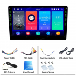 9-tolline 1-din autoraadio Carplay Android Auto multimeediumipleier HD puuteekraan FM Bluetooth MirrorLink universaalne autoraadio 4-core 2GB+32GB
