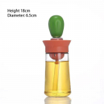 K&ouml;&ouml;gi&otilde;lipudel silikoonpintsel BBQ grilltilguti oliivi&otilde;li dosaatori pudel toiduvalmistamiseks k&uuml;psetamiseks grillimiseks k&ouml;&ouml;gitarvikud oranž