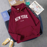 Mehed Naised New York U.S.A Linn Kapuutsiga Pusad Mood Kirjaga Prindiga Graafilised Dressipluusid Lahtised Vabaaja Harajuku Kapuutsiga Pullover Sportr&otilde;ivad M