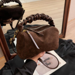 Naiste seemisnahast &otilde;lakott Crossbody kott Reguleeritav rihm Hobo Satchel Rahakott Sidur rahakott T&otilde;mblukk V&auml;ike k&auml;ekott 21x9x14cm kohv