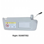 1TK Hall Sisemine P&auml;ikesesirm Meigipeegliga VW Golf 7 7.5 Passat B8 CC Jetta MK7 A7 Skoda Octavia 3 5GG857551 5GG857552