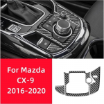 Mazda CX-9 2016-2024 jaoks Ehtne s&uuml;sinikkiust auto interj&ouml;&ouml;ri k&auml;iguvahetusraami katte trimmis auto dekoratiivkleeps keskkonsooli kaitse