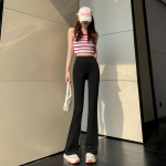 K&otilde;rge v&ouml;&ouml;kohaga mustad laienevad joogap&uuml;ksid naistele: Sametine, k&otilde;htu pinguldav, salendav, ideaalne kevadeks, s&uuml;giseks ja talveks M, Spring and Autumn Thin Style-Regular must