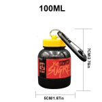 100/200 ml kaasaskantav valgupulbri lisakonteiner kerge lekkekindel s&auml;ilituspudel