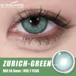 EYESHARE Colored Contact Lenses 1 Pair Light Blue Fashion Soft Lenses Brown Beauty Lenses Grey Lenses Annual Color Makeup Green Lenses