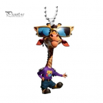 Akriilist Kaelkirjaku Ripats Auto Tahavaatepeegli Kaunistus J&otilde;uludeks Riputatav Kaunistus N&ouml;&ouml;riga 2D Lame Amulett Auto Sisustus Kingitus Aknale Giraffe
