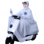 Elektris&otilde;iduki vihmamantel peegelpiludega Rolleri mootorratta vihmamantel veekindel rolleri vihmariiete kate v&auml;limatka jaoks valge